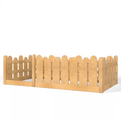 Bellemave® Kids Montessori Floor Bed with Rounded Safety Guardrail,Solid Wood Montessori Bed for Girls & Boys - Bellemave
