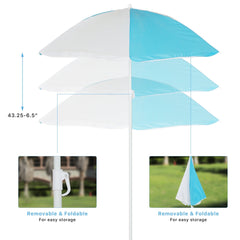 Bellemave® Kids Picnic Table with Umbrella, 3 - in - 1 Outdoor Wooden Convertible Sand & Water Table for Toddlers - Bellemave