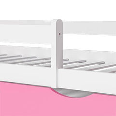 Bellemave® Kids Solid Wood Bed Frame with Storage Drawers, Platform Bed with Slats Support, No Box Spring Needed, Easy Assembly - Bellemave