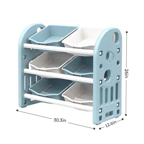 Bellemave® Kids Toy Storage Organizer with 6 Bins - Bellemave