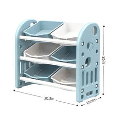 Bellemave® Kids Toy Storage Organizer with 6 Bins - Bellemave