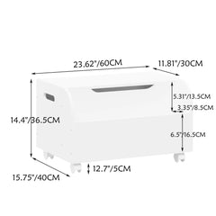 Bellemave® Kids Toy Storage Organizer with Front Bookshelf and Flip - Top Lid, Safety Hinge - Bellemave