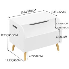 Bellemave® Kids Toy Storage Organizer with Front Bookshelf and Flip - Top Lid, Safety Hinge - Bellemave