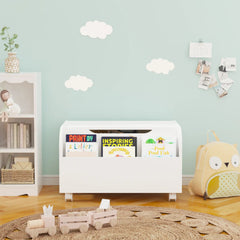 Bellemave® Kids Toy Storage Organizer with Front Bookshelf and Flip - Top Lid, Safety Hinge - Bellemave