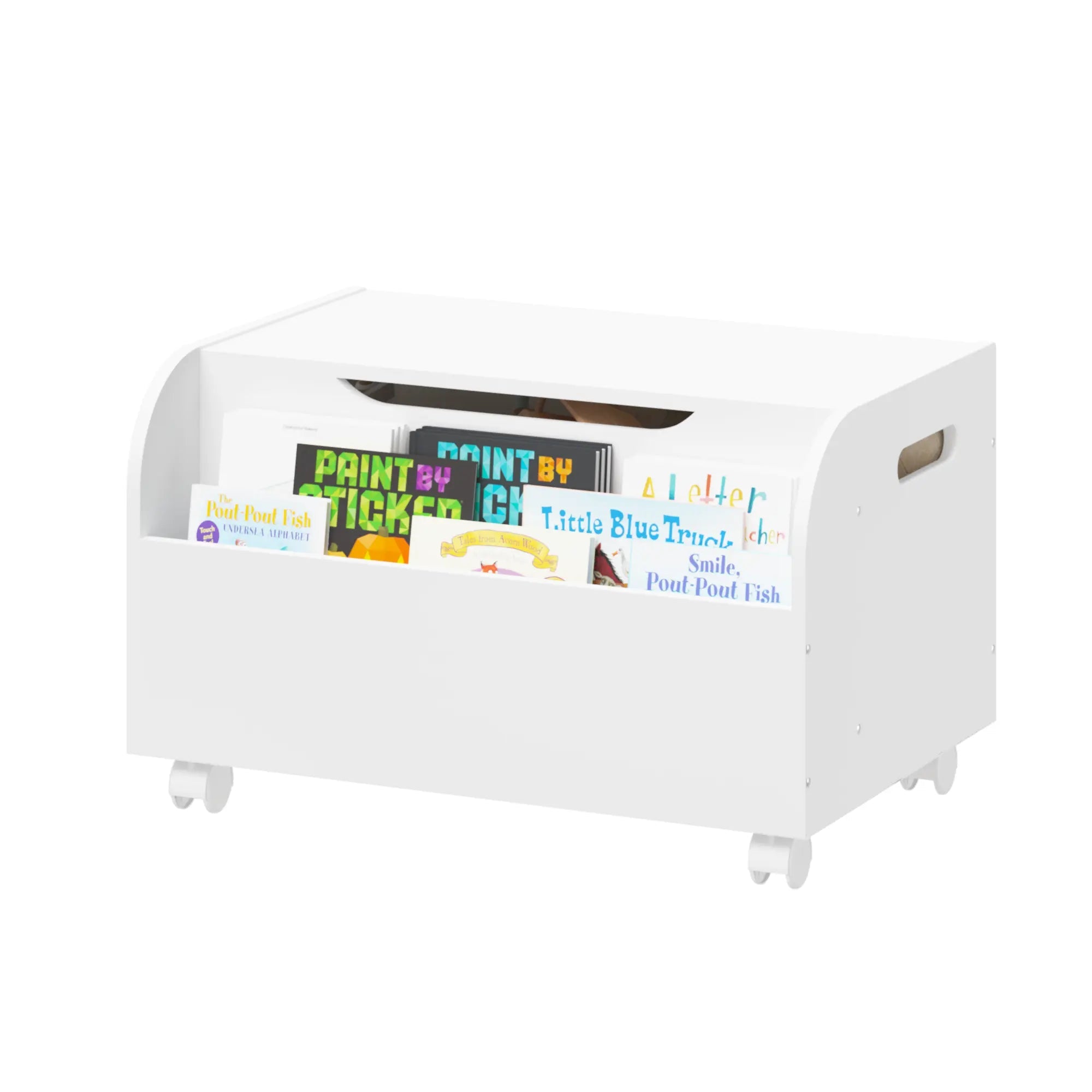 Bellemave® Kids Toy Storage Organizer with Front Bookshelf and Flip - Top Lid, Safety Hinge - Bellemave