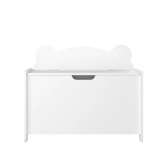 Bellemave® Kids Wooden Organizer Storage Chest with Safety Hinged Lid - Bellemave