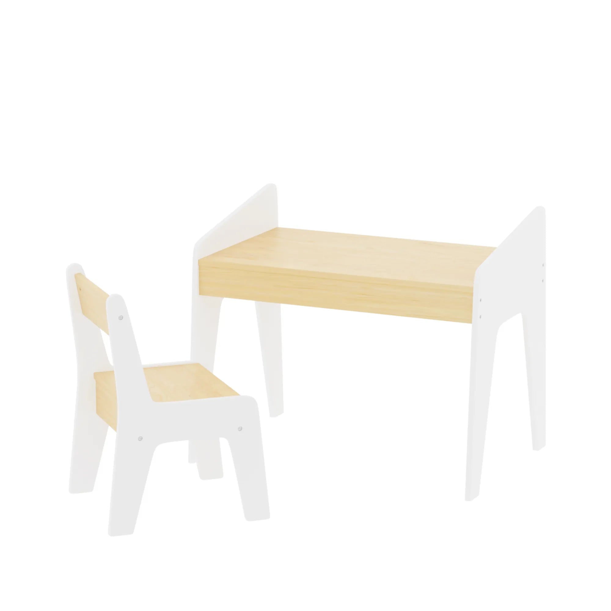Bellemave® Kids Wooden Table Set with One Chair for 2 - 8 Age Kids - Bellemave