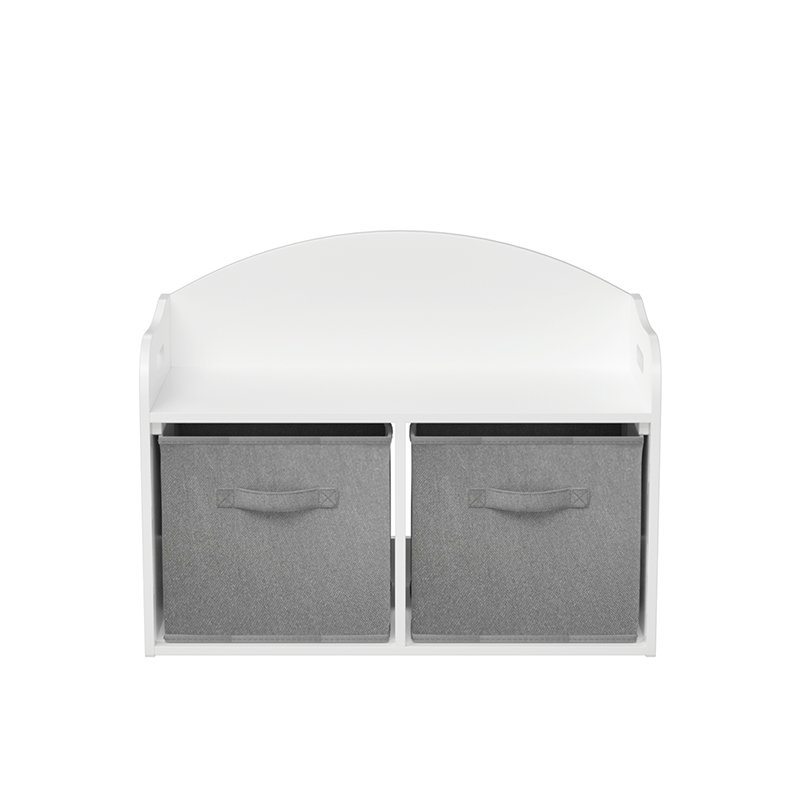Bellemave® Kids Wooden Toy Box/Bench with Collapsible Fabric Drawers - Bellemave