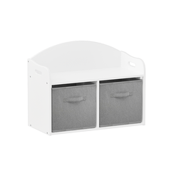 Bellemave® Kids Wooden Toy Box/Bench with Collapsible Fabric Drawers - Bellemave