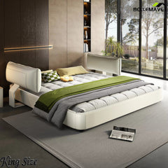 White Cloud Bed Frame Modern Bedroom View