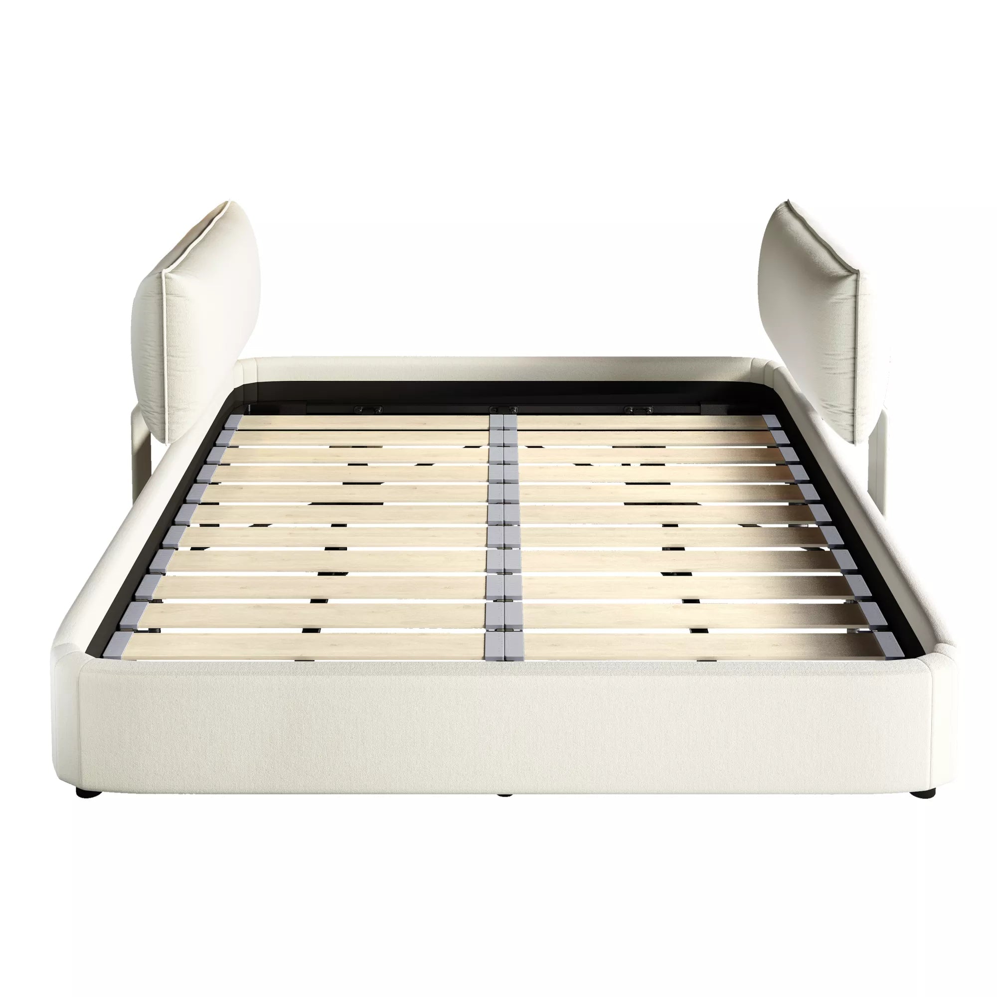 King Size Cloud Bed Frame Front View with Round Corners