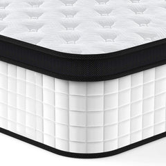 Bellemave® King Size Mattress,12 Inch,Medium Plush Individual Pocket Spring Certipur - US Memory Foam Hybrid Mattress - Bellemave