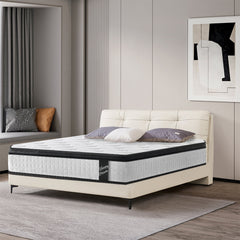 Bellemave® King Size Mattress,12 Inch,Medium Plush Individual Pocket Spring Certipur - US Memory Foam Hybrid Mattress - Bellemave