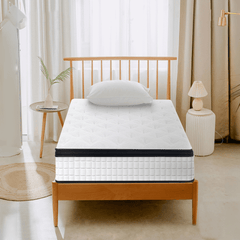 Bellemave® King Size Mattress,12 Inch,Medium Plush Individual Pocket Spring Certipur - US Memory Foam Hybrid Mattress - Bellemave