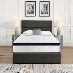 Bellemave® King Size Mattress,12 Inch,Medium Plush Individual Pocket Spring Certipur - US Memory Foam Hybrid Mattress - Bellemave