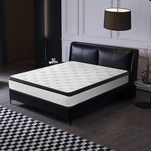 Bellemave® King Size Mattress,12 Inch,Medium Plush Individual Pocket Spring Certipur - US Memory Foam Hybrid Mattress - Bellemave