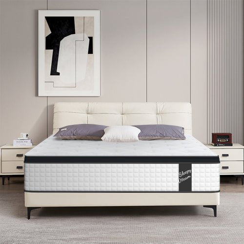 Bellemave® King Size Mattress,12 Inch,Medium Plush Individual Pocket Spring Certipur - US Memory Foam Hybrid Mattress - Bellemave