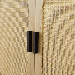 Bellemave® Kitchen Storage Cabinets with Rattan Decorated Doors - Bellemave