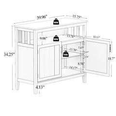 Bellemave® Kitchen Storage Sideboard and Buffet Server Cabinet - Bellemave