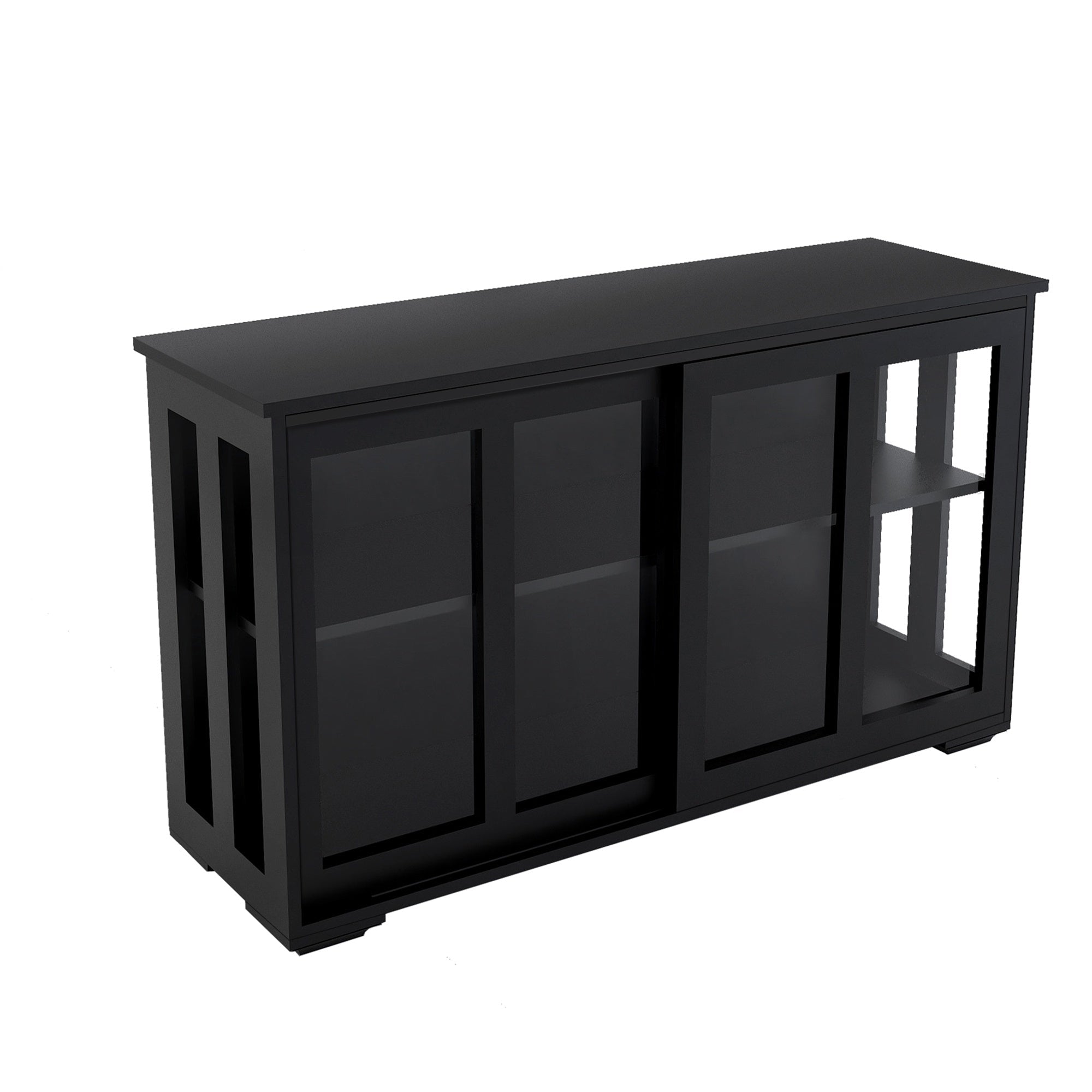 Bellemave® Kitchen Storage Stand Cupboard With Glass Door - Bellemave