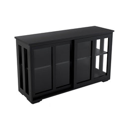 Bellemave® Kitchen Storage Stand Cupboard with Glass Door - Bellemave