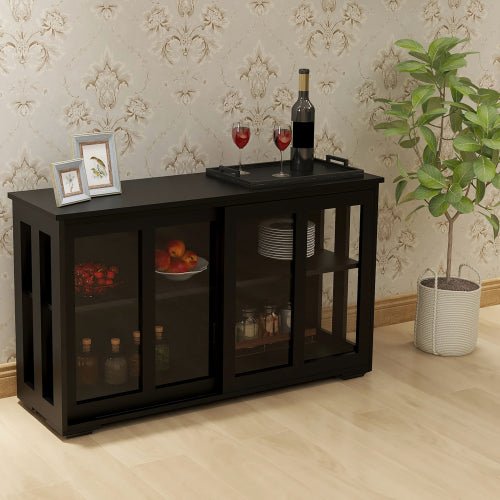 Bellemave® Kitchen Storage Stand Cupboard with Glass Door - Bellemave