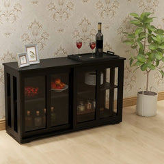 Bellemave® Kitchen Storage Stand Cupboard with Glass Door - Bellemave