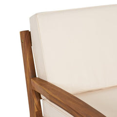 Bellemave® L - Shaped Acacia Wood Outdoor Sectional Sofa - Bellemave