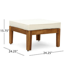 Bellemave® L - Shaped Acacia Wood Outdoor Sectional Sofa - Bellemave