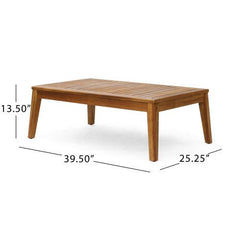 Bellemave® L - Shaped Acacia Wood Outdoor Sectional Sofa - Bellemave
