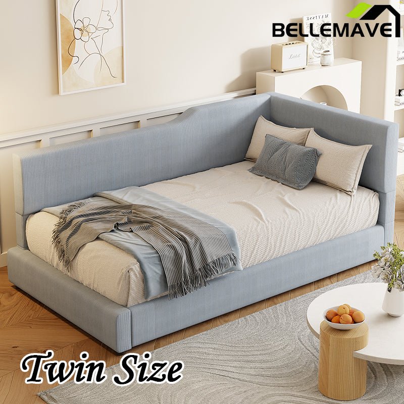 Bellemave® L - Shaped Corduroy Daybed Upholstered Daybed - Bellemave