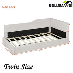 Bellemave® L - Shaped Corduroy Daybed Upholstered Daybed - Bellemave