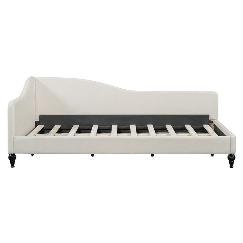 Bellemave® L - Shaped Linen Daybed,with Solid Wood Legs - Bellemave
