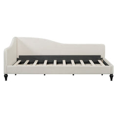 Bellemave® L - Shaped Linen Daybed,with Solid Wood Legs - Bellemave