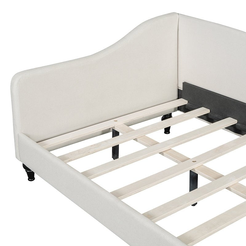 Bellemave® L - Shaped Linen Daybed,with Solid Wood Legs - Bellemave