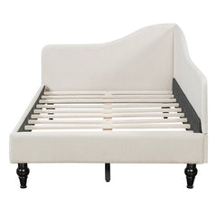 Bellemave® L - Shaped Linen Daybed,with Solid Wood Legs - Bellemave