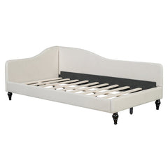 Bellemave® L - Shaped Linen Daybed,with Solid Wood Legs - Bellemave
