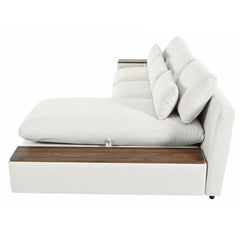 Bellemave® L - shaped Modular Sectional Sofa with Removable Back Cushions,3 Pillows and 2 Storage Spaces - Bellemave