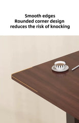 Bellemave® Laptop Stand for Bed Tilting Overbed Table with Wheels, Height Adjustable Tray Bedside Table for Laptop Bed Sofa, WALNUT - Bellemave