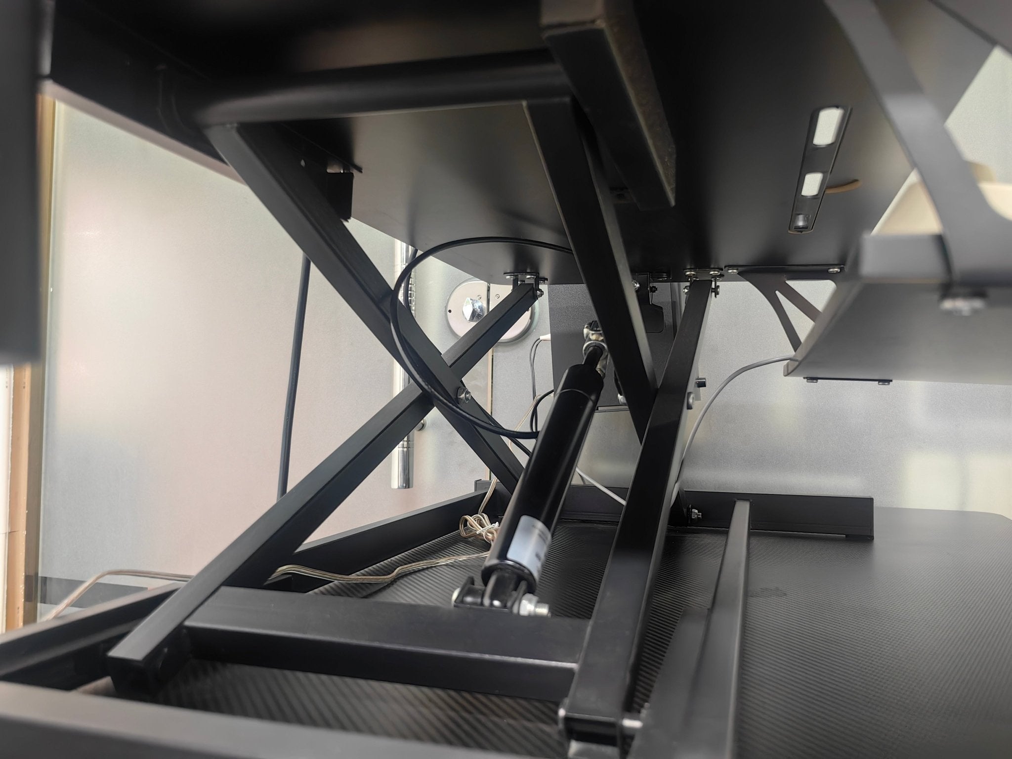 Bellemave® Laptop Stand for Bed Tilting Overbed Table with Wheels, Height Adjustable Tray Bedside Table for Laptop Bed Sofa, WALNUT - Bellemave