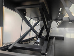 Bellemave® Laptop Stand for Bed Tilting Overbed Table with Wheels, Height Adjustable Tray Bedside Table for Laptop Bed Sofa, WALNUT - Bellemave