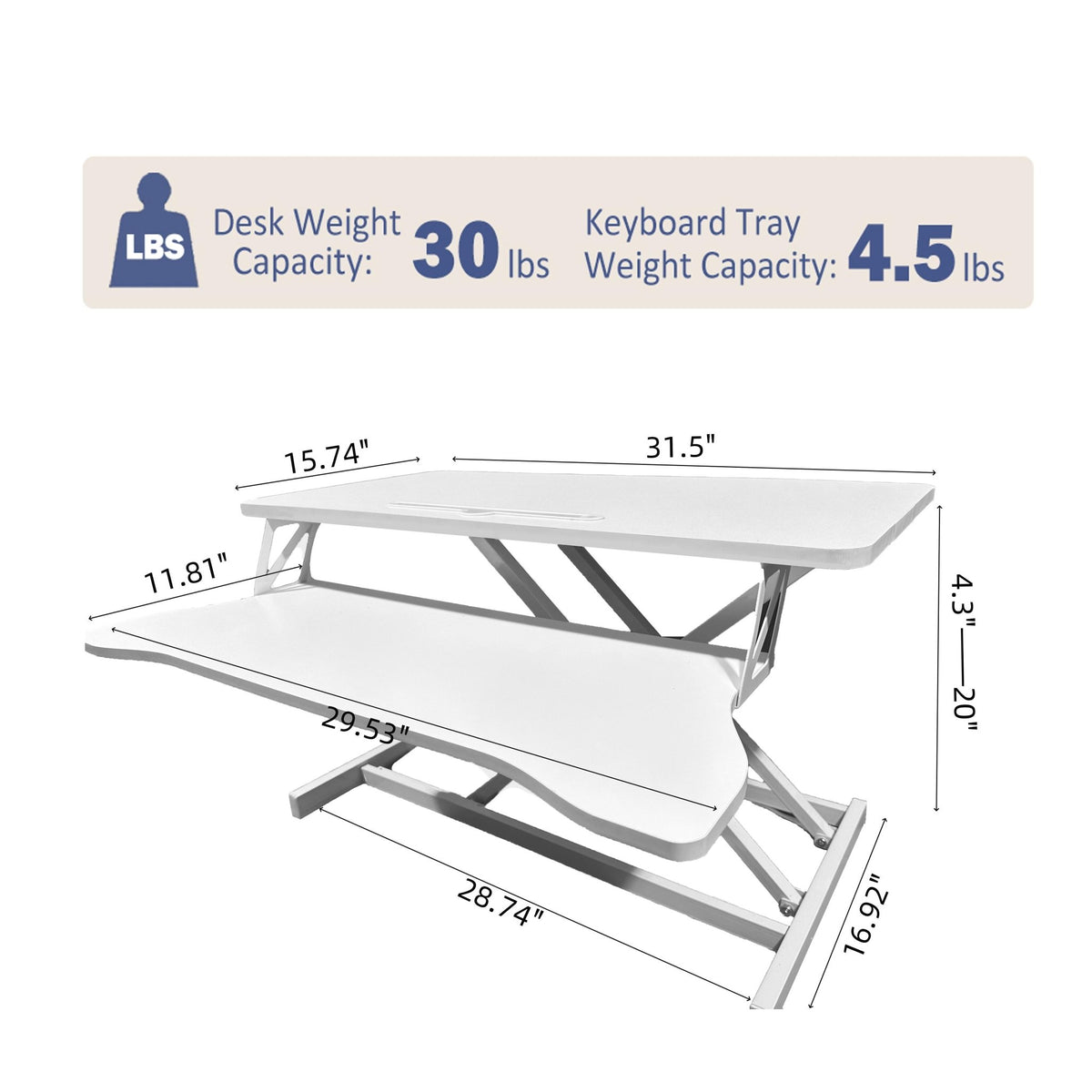 Bellemave® Laptop Stand for Bed Tilting Overbed Table with Wheels, Height Adjustable Tray Bedside Table for Laptop Bed Sofa, WALNUT - Bellemave