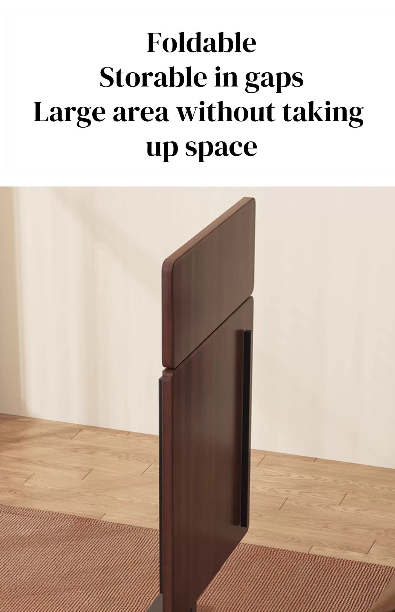 Bellemave® Laptop Stand for Bed Tilting Overbed Table with Wheels, Height Adjustable Tray Bedside Table for Laptop Bed Sofa, WALNUT - Bellemave