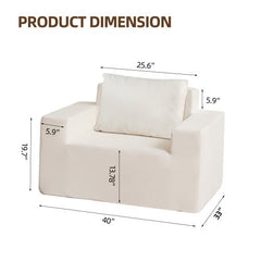Bellemave® Large Bean Bag Sofa with Pillow,Stuffed High - Density Foam - Bellemave