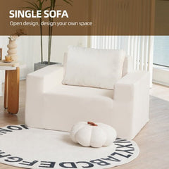 Bellemave® Large Bean Bag Sofa with Pillow,Stuffed High - Density Foam - Bellemave