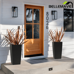 Bellemave® Large Flower Pot 30" Tall, Self - Watering Planter with Water Level Monitor, Drainage & Inner Tray - Bellemave