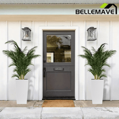 Bellemave® Large Flower Pot 30" Tall, Self - Watering Planter with Water Level Monitor, Drainage & Inner Tray - Bellemave