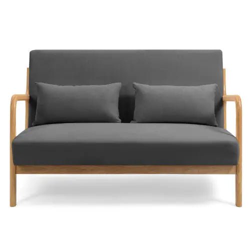 Bellemave® Leisure Chair with Solid Wood Armrest and Feet - Bellemave