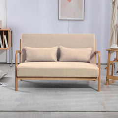 Bellemave® Leisure Chair with Solid Wood Armrest and Feet - Bellemave