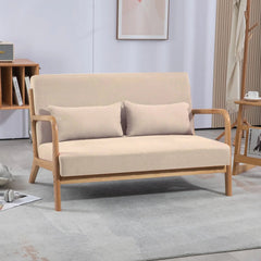 Bellemave® Leisure Chair with Solid Wood Armrest and Feet - Bellemave